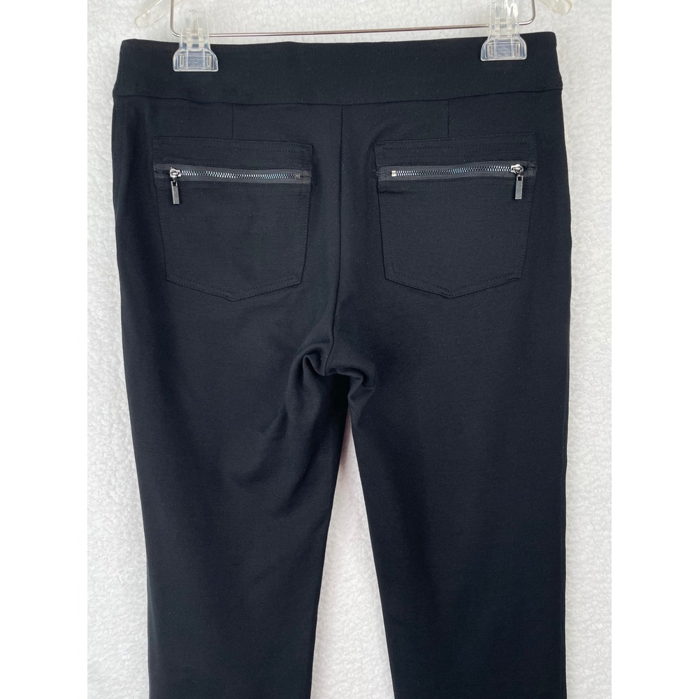 INC International Concepts Womens Black Pull On Straight Zipper Pocket Pants 8 - Picture 5 of 10